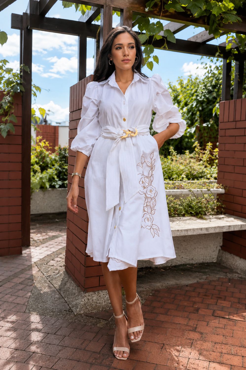 Vestido bordado 