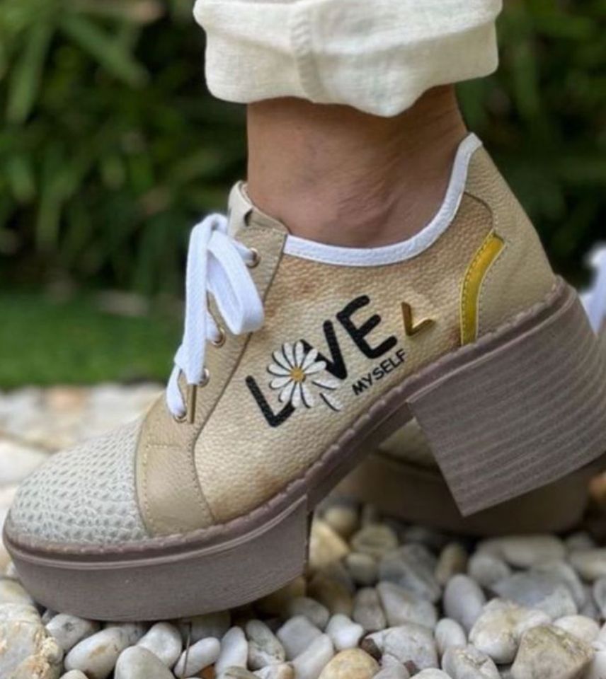  Love Myself Leather Sneaker