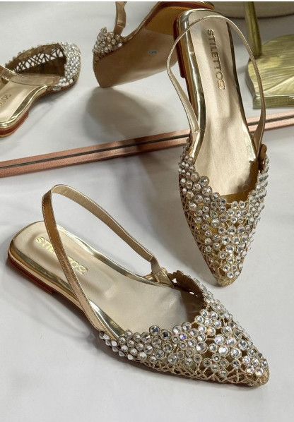 Crystal Pointed Slingback