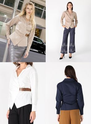 Cross Body Belt Design Side Gathered Top