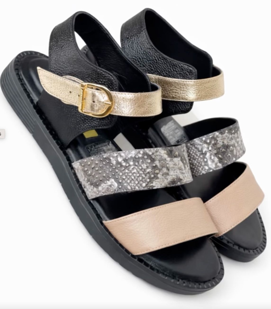 Multi-Strap Leather Sandal