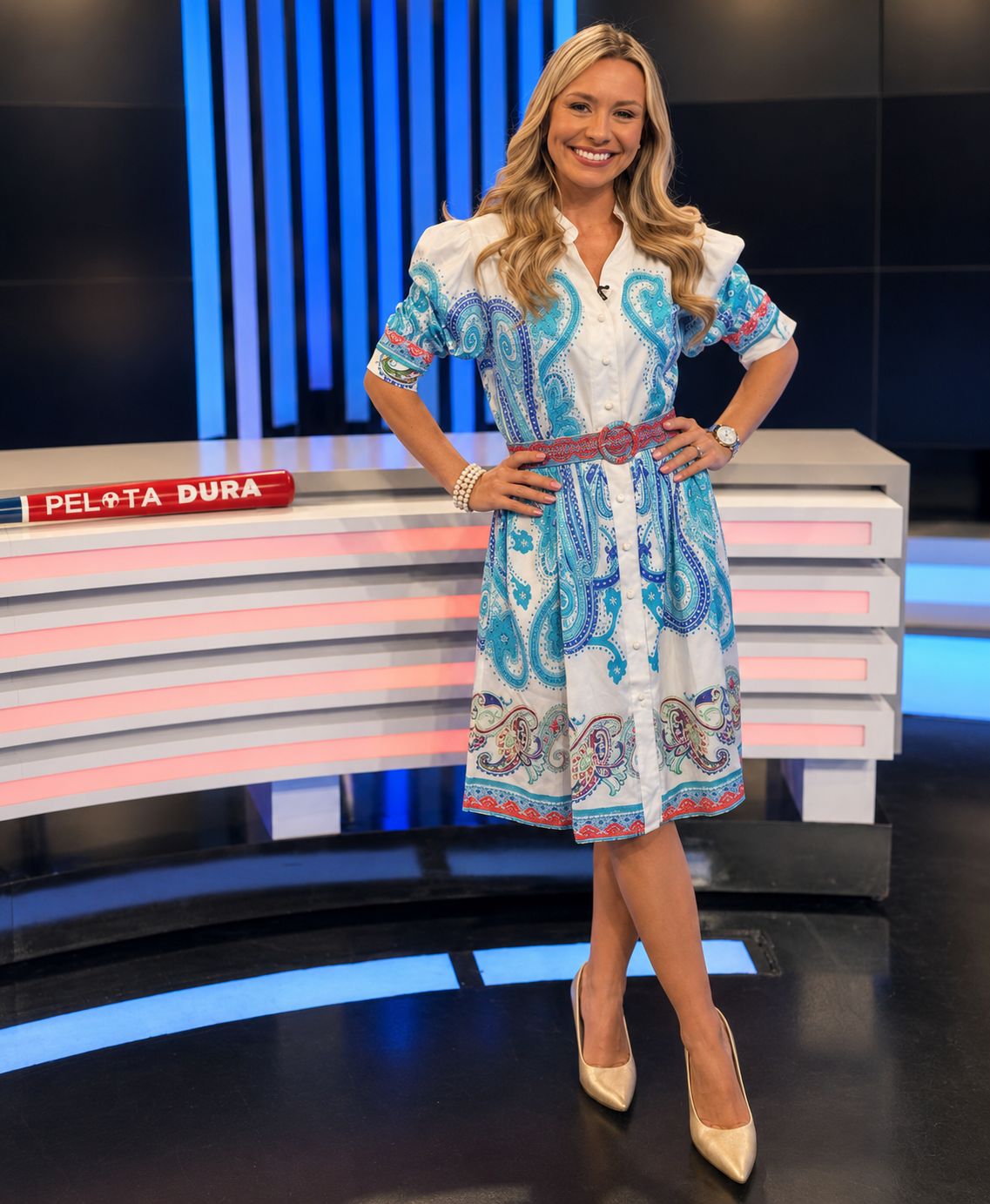 Paisley Belted Shirt Dress