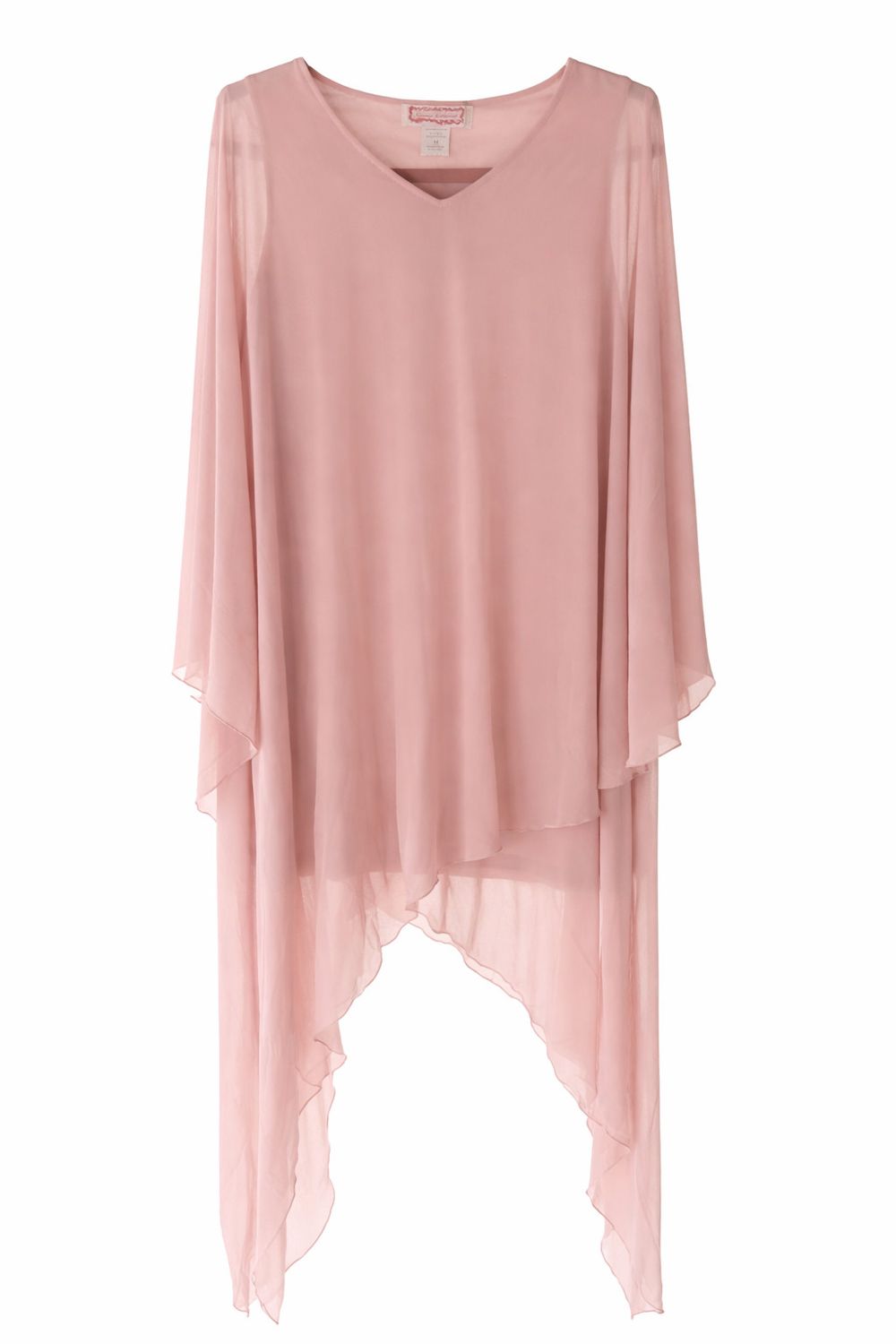 Mesh Hi-Low Tunic Pink