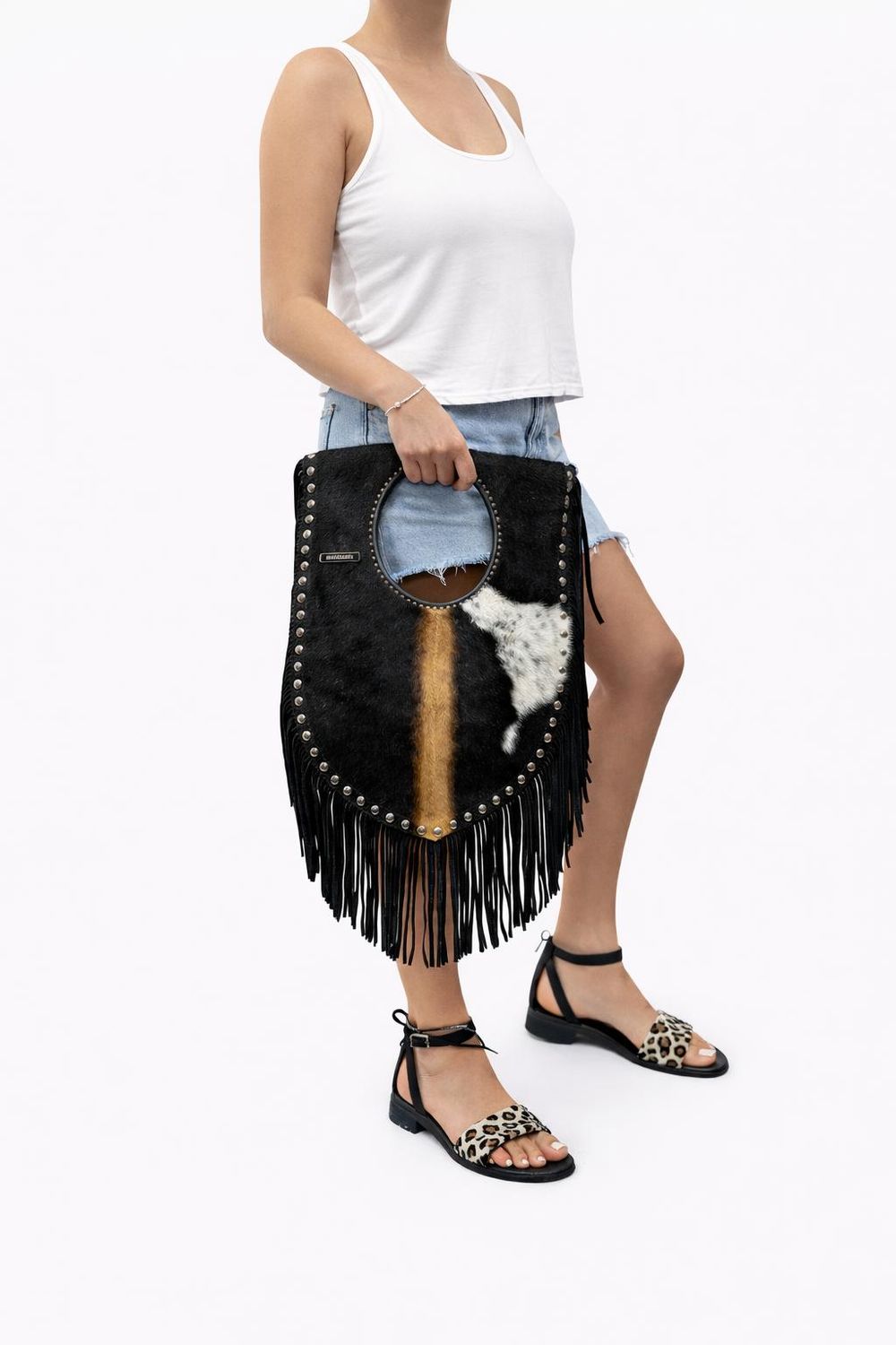 Wild Fringe Leather Tote