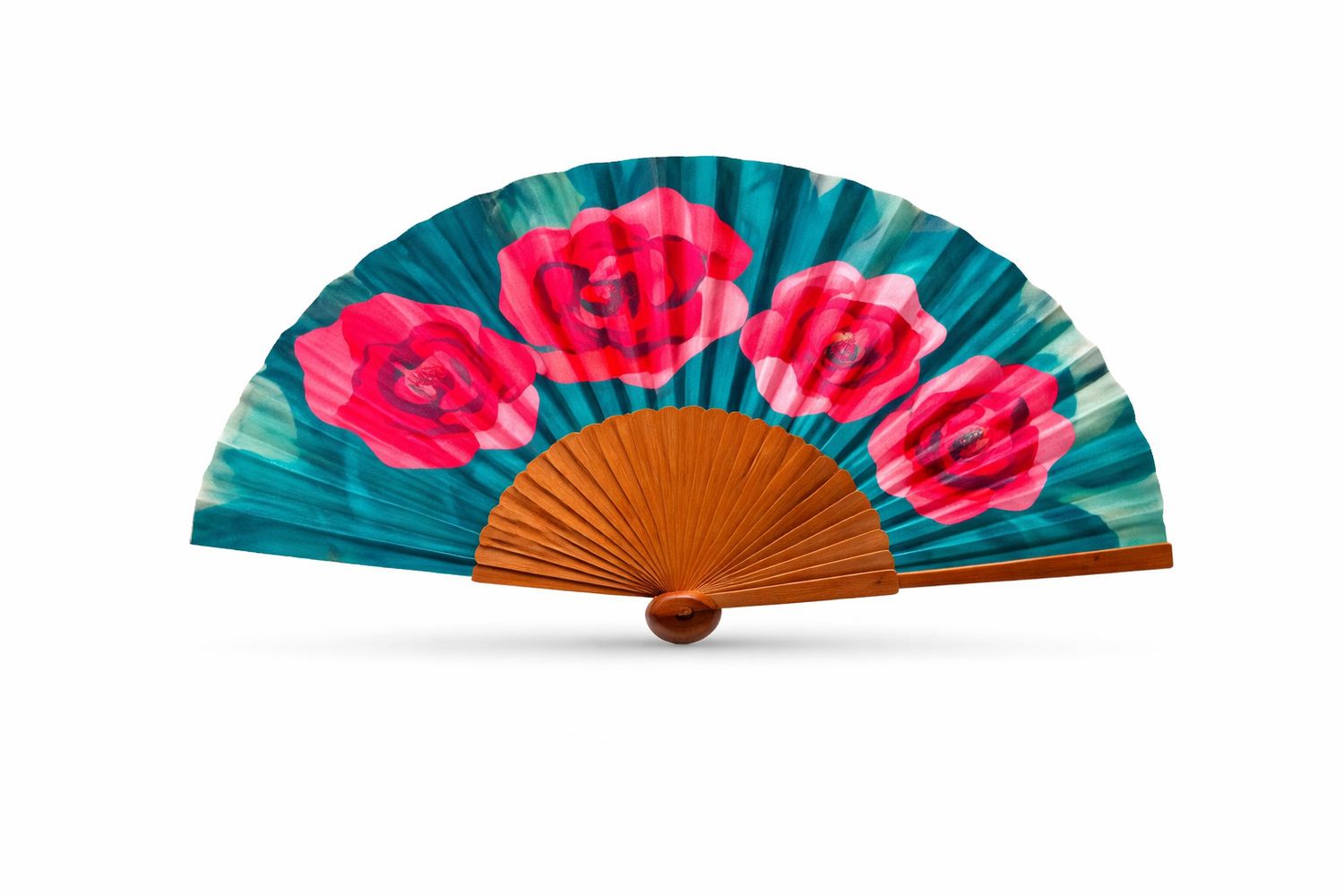 Pearl Rose Hand Fan
