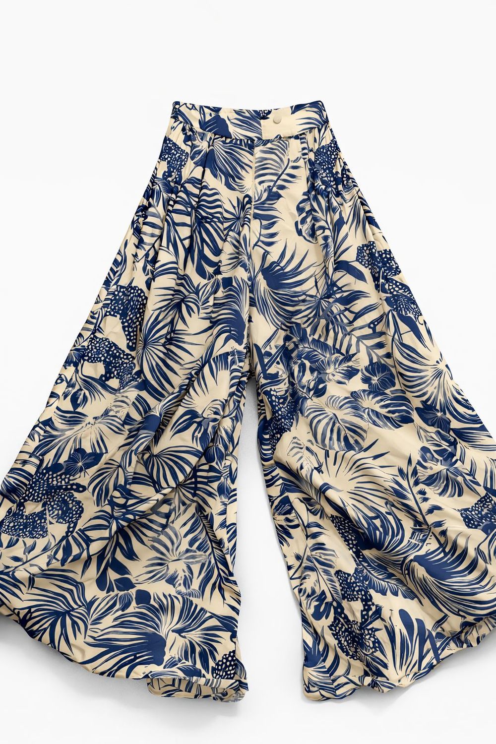 Tropical Palazzo blue  Pants