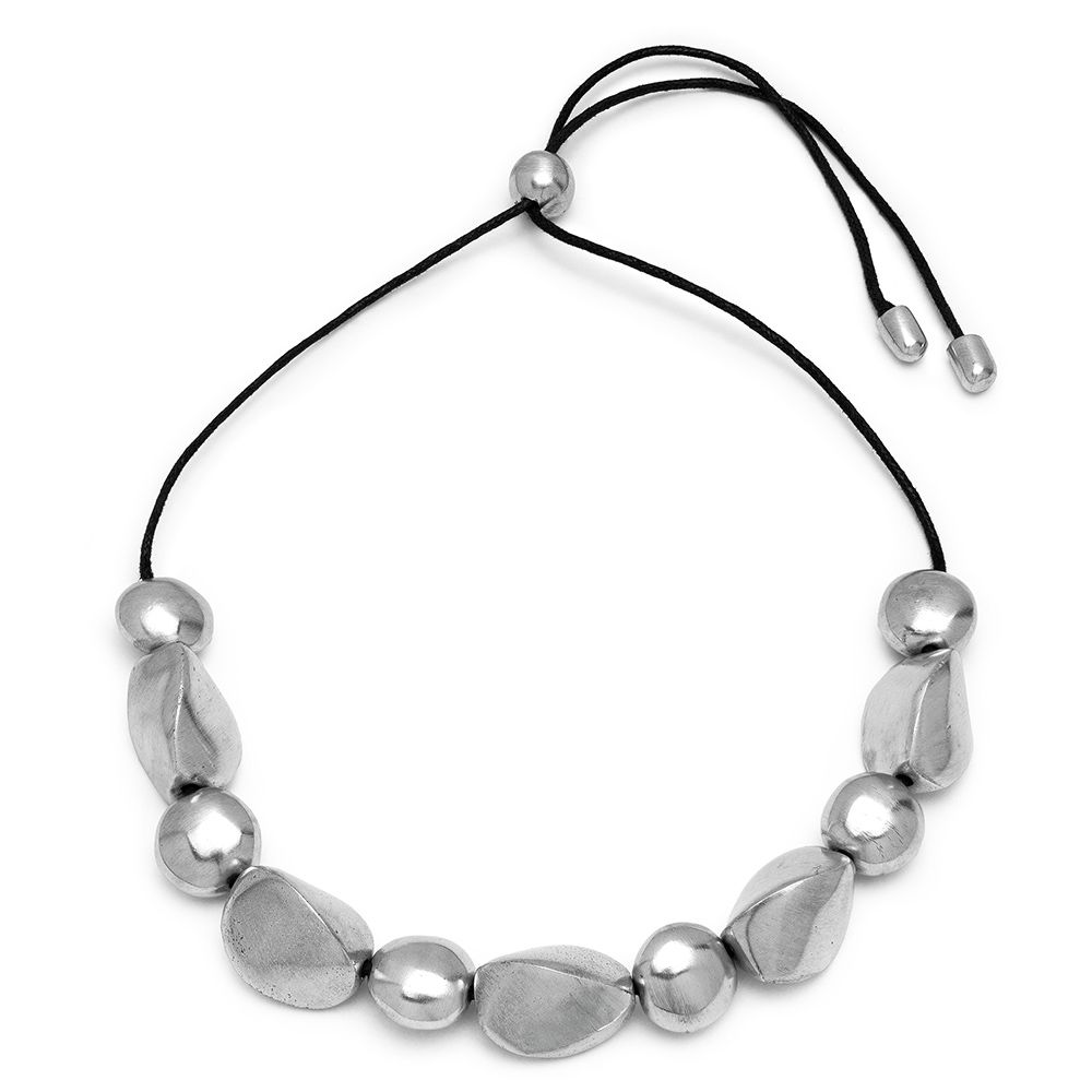 al02247COLLIER 5 OVALES PLIÉS ET 6 RONDES