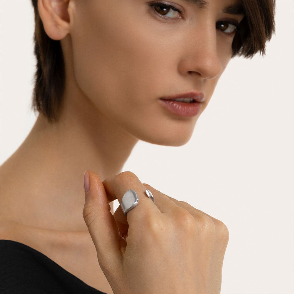 al16249BAGUE GOUTTE OUVERTE