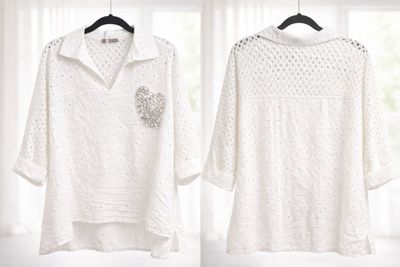 Cotton Eye let Tunic crystals details one size