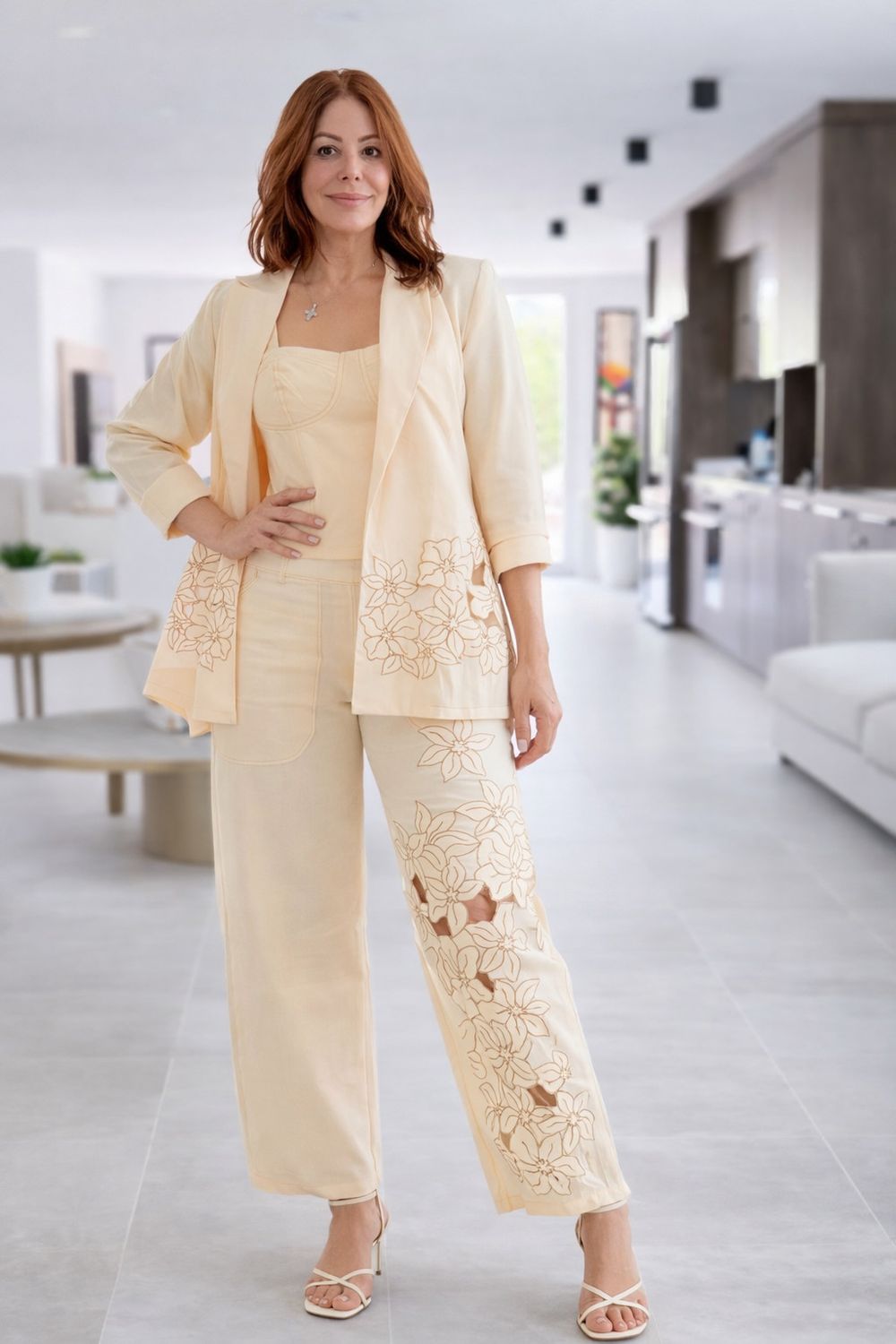 Adriana Floral Cutout Set