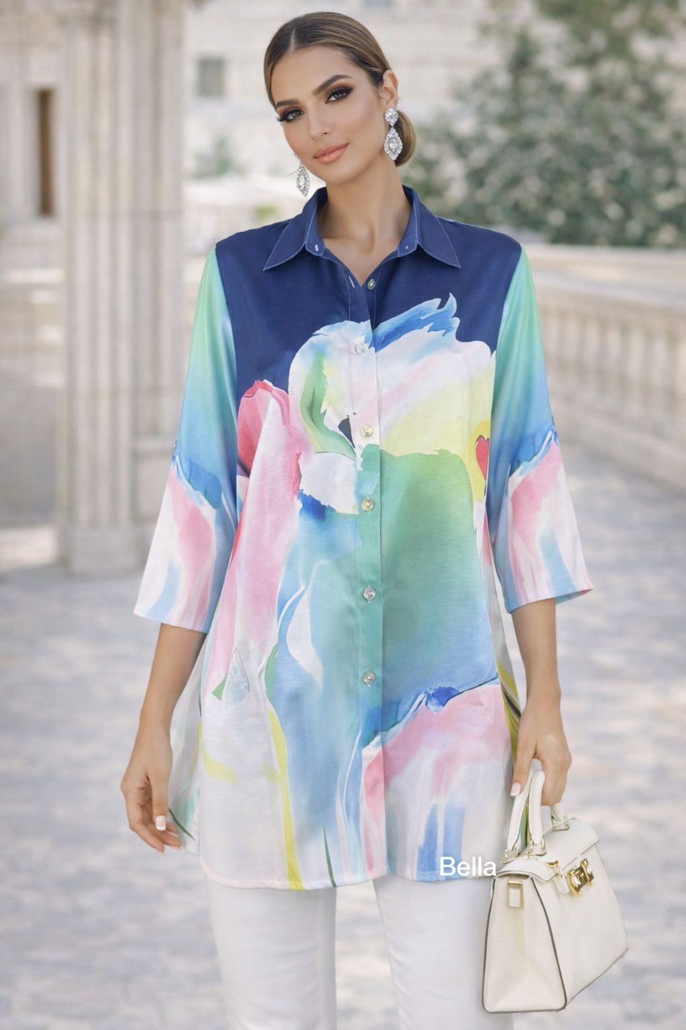 Abstract Color Flow Shirt