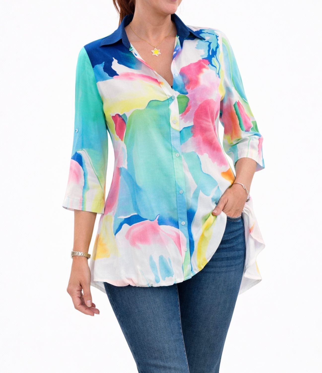 Abstract Color Flow Shirt