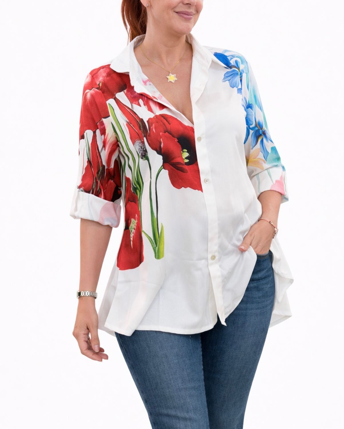 Blusa Floral Poppy Chic Xl