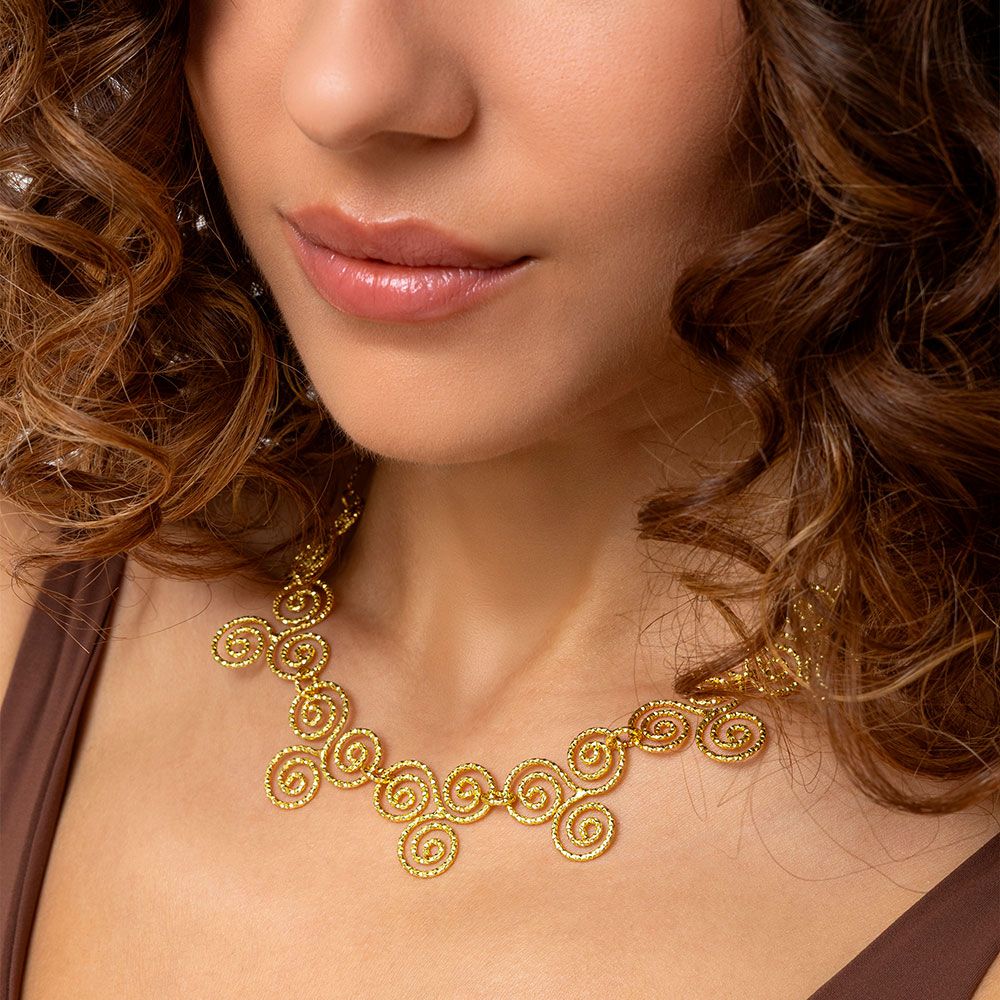 dd04060 COLLANA SPIRALI LUMINOSE