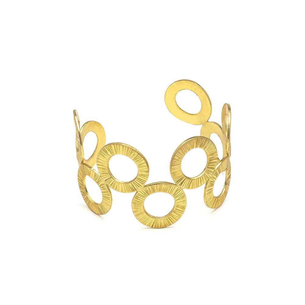 dd11162BRACCIALE FASCIA TONDI RIGATI