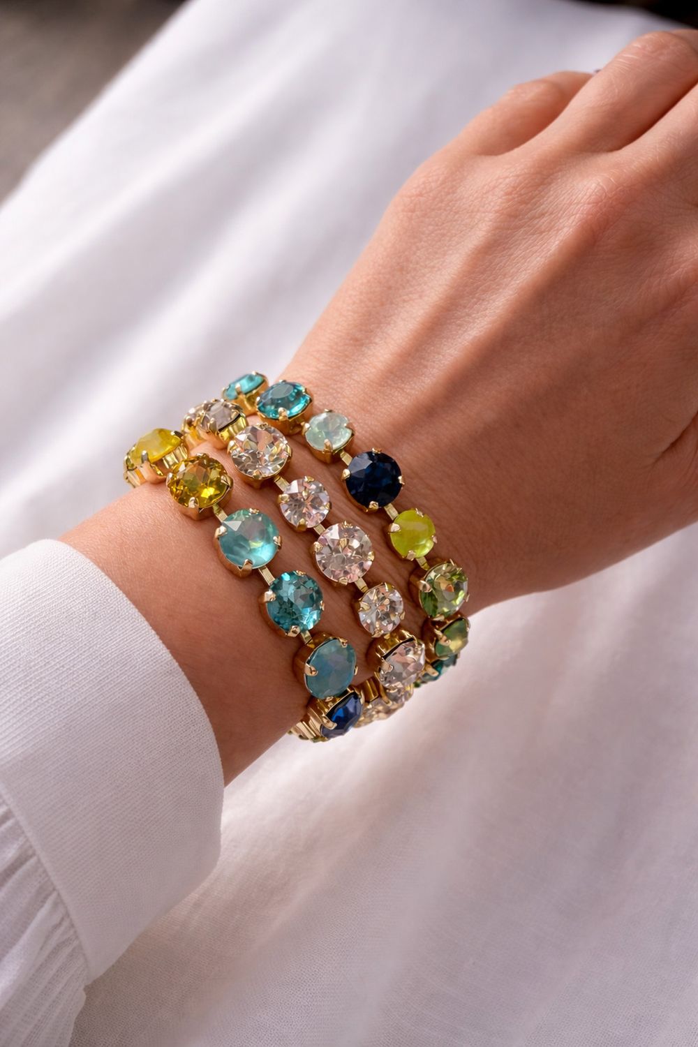 Luxe Crystal Line Bracelet