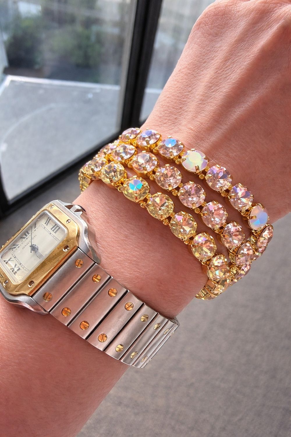 Rainbow elastic luxe set of 3