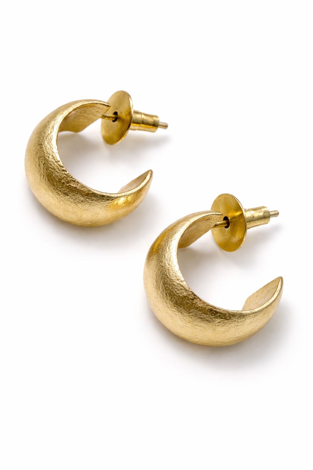 Textured Gold Hoops