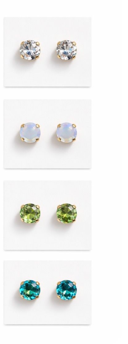 Crystal Stud Earrings