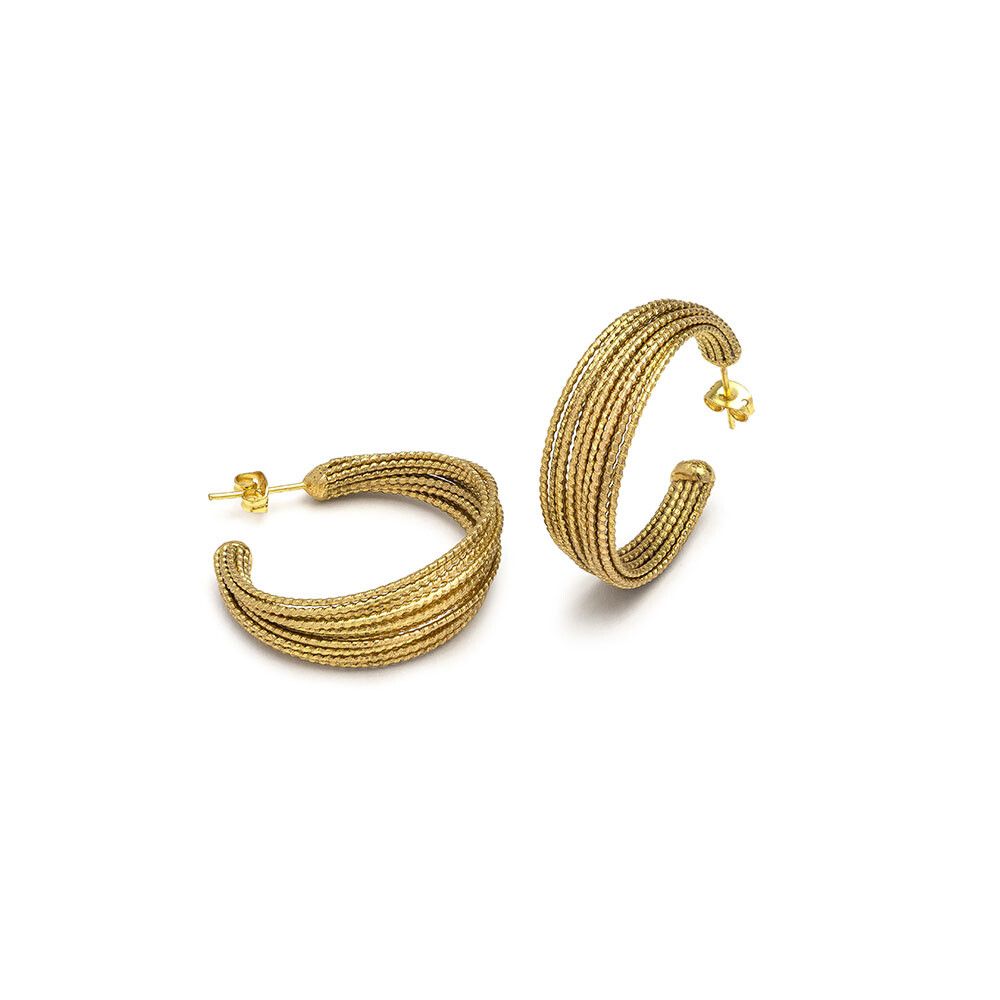 dd16173ORECCHINI SEMICERCHIO MULTILINEE LUMINOSE