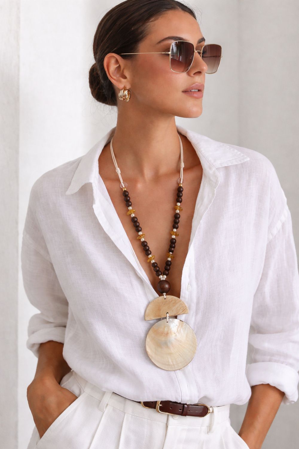 Ocean Shell Pendant Necklace