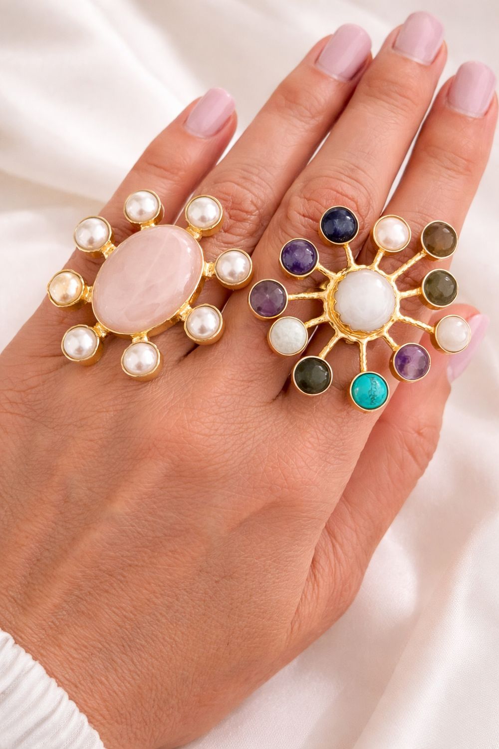 Statement Sunburst Rings
