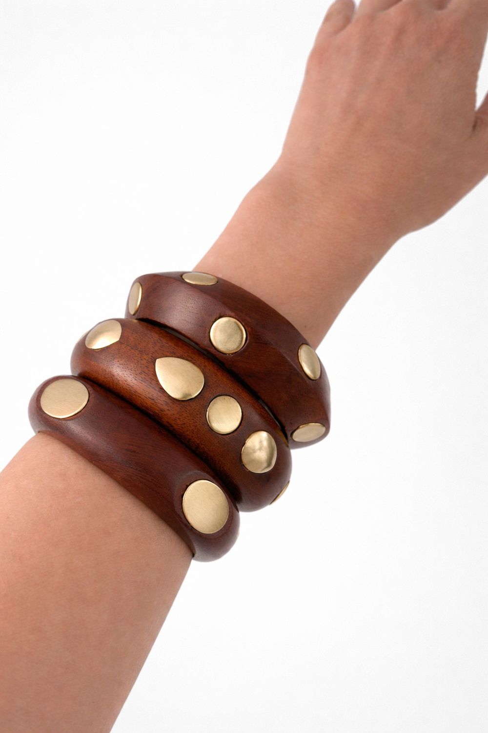 Wood bagels set of 3