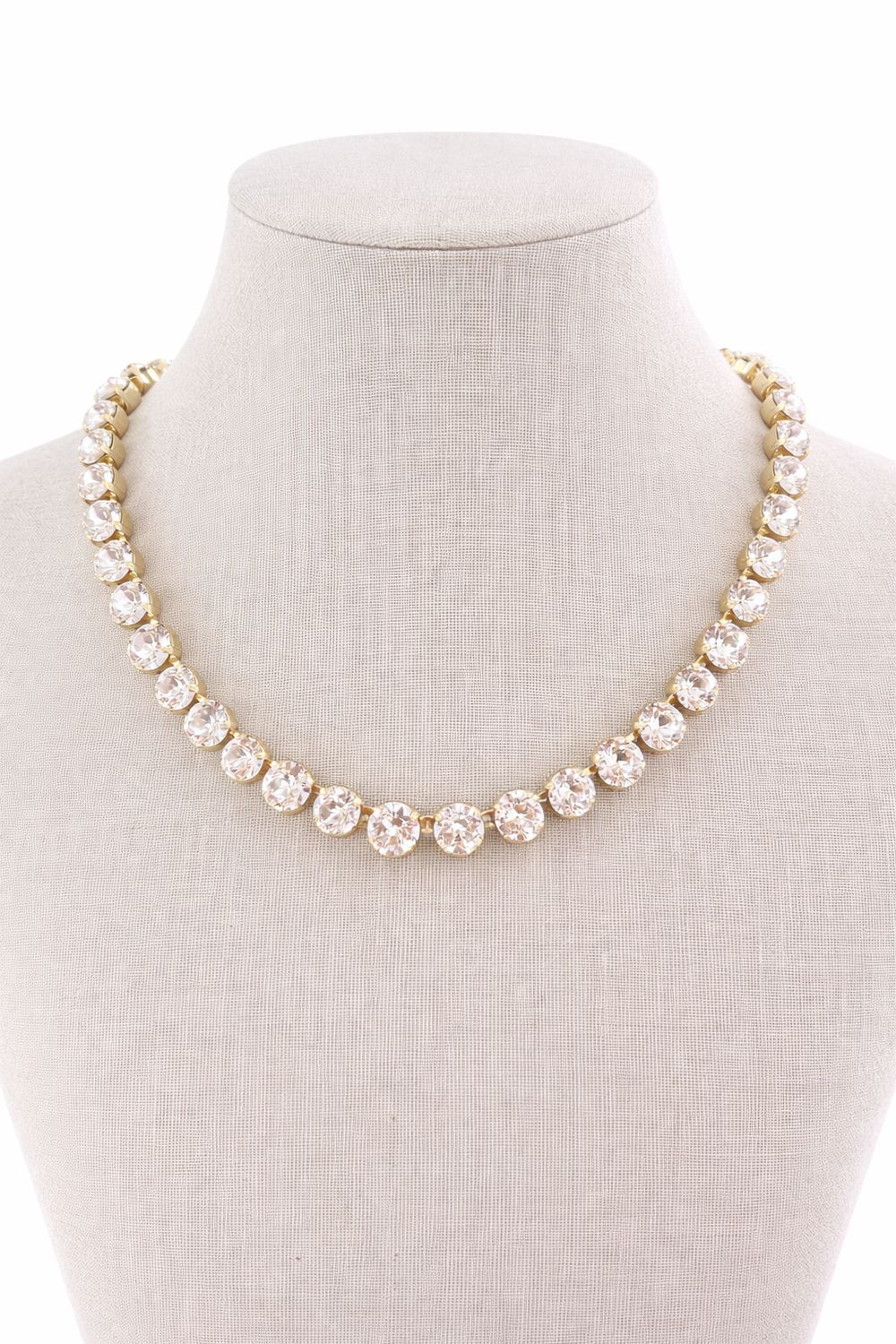 Crystal Tennis Necklace 18”