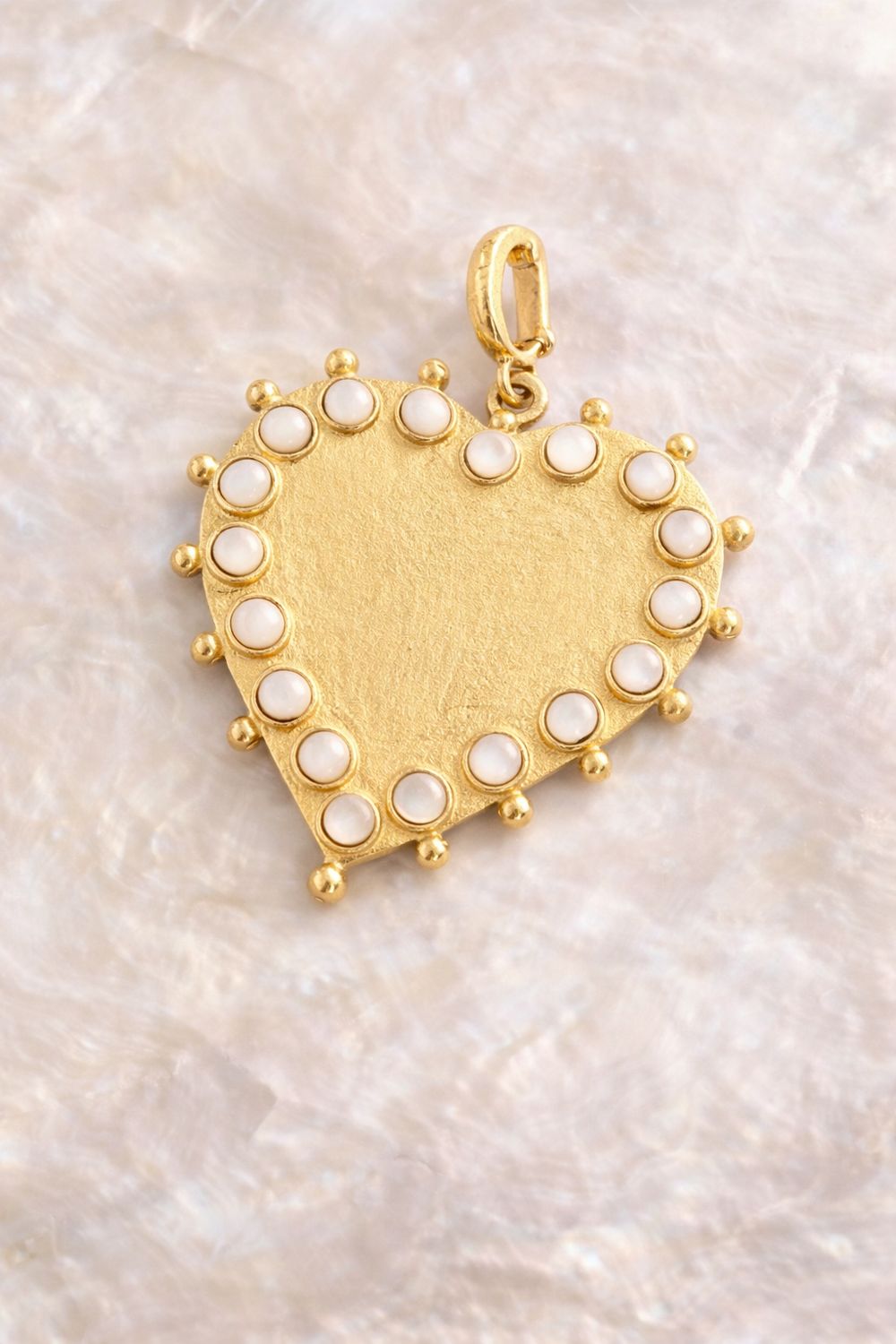 Mother pearl Heart Pendant (2”)