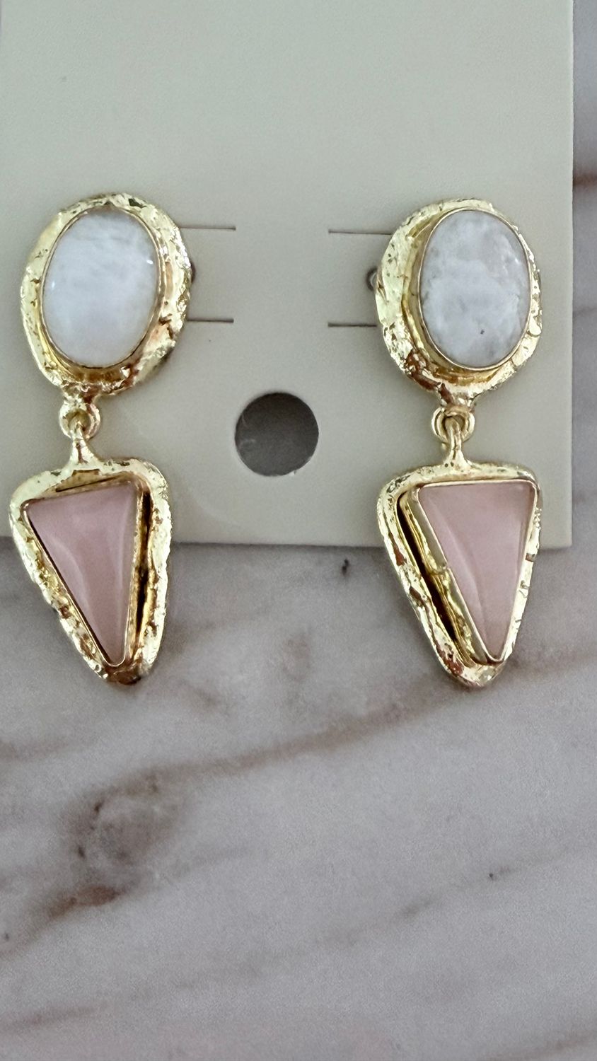 Blush &amp; Pearl 24K Earrings