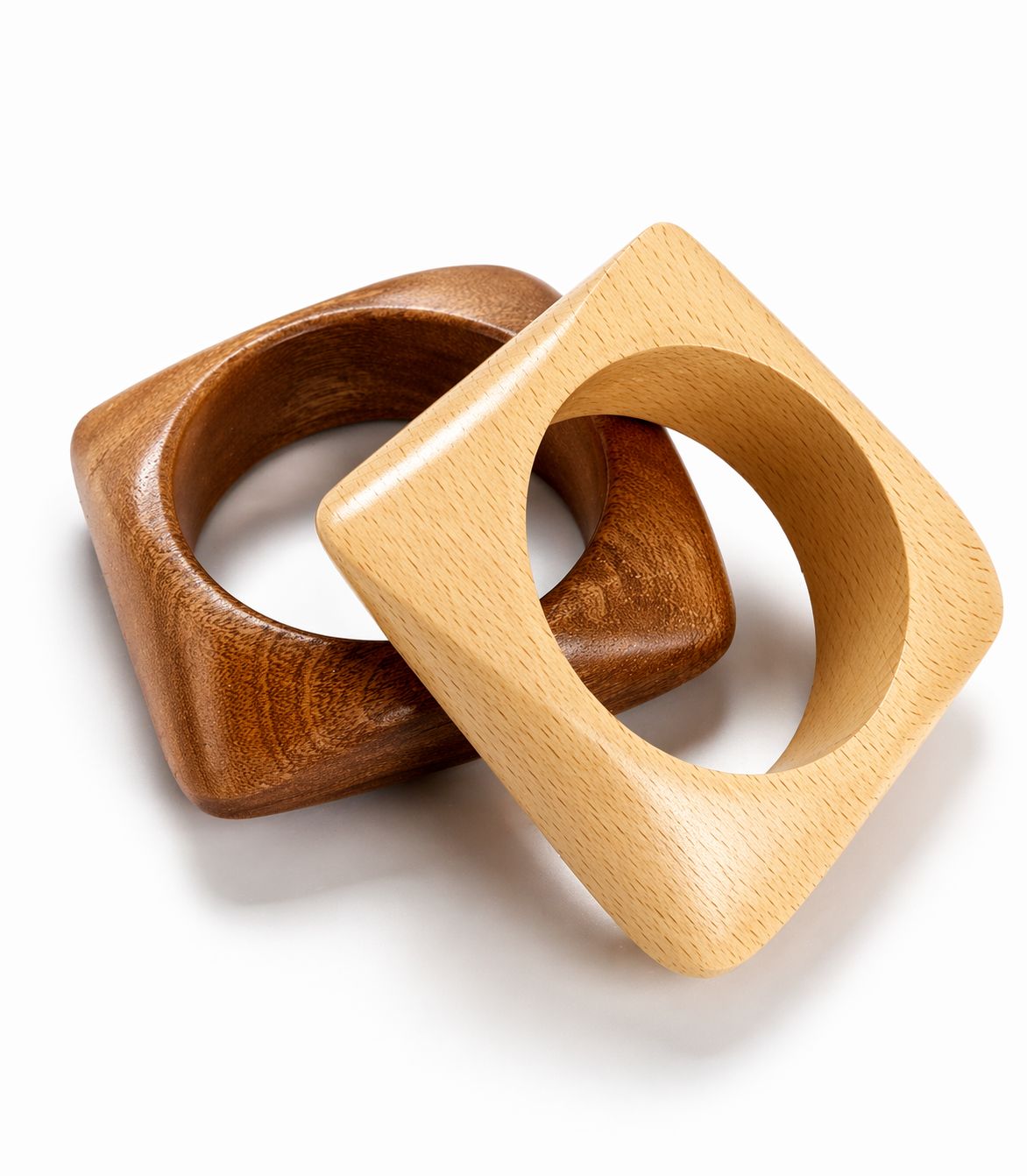Geometric Wood Bangles