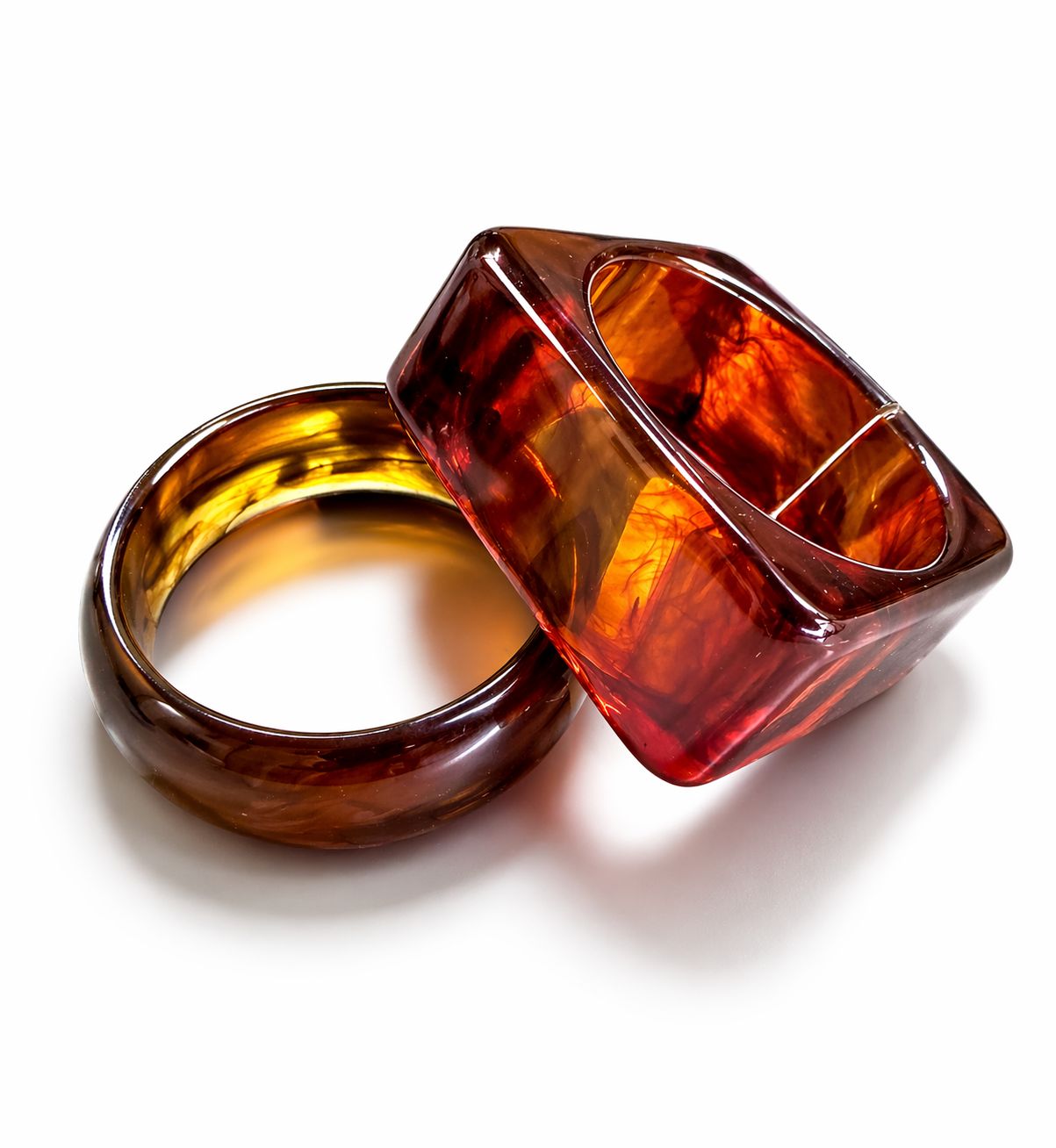 Amber Resin Bangles