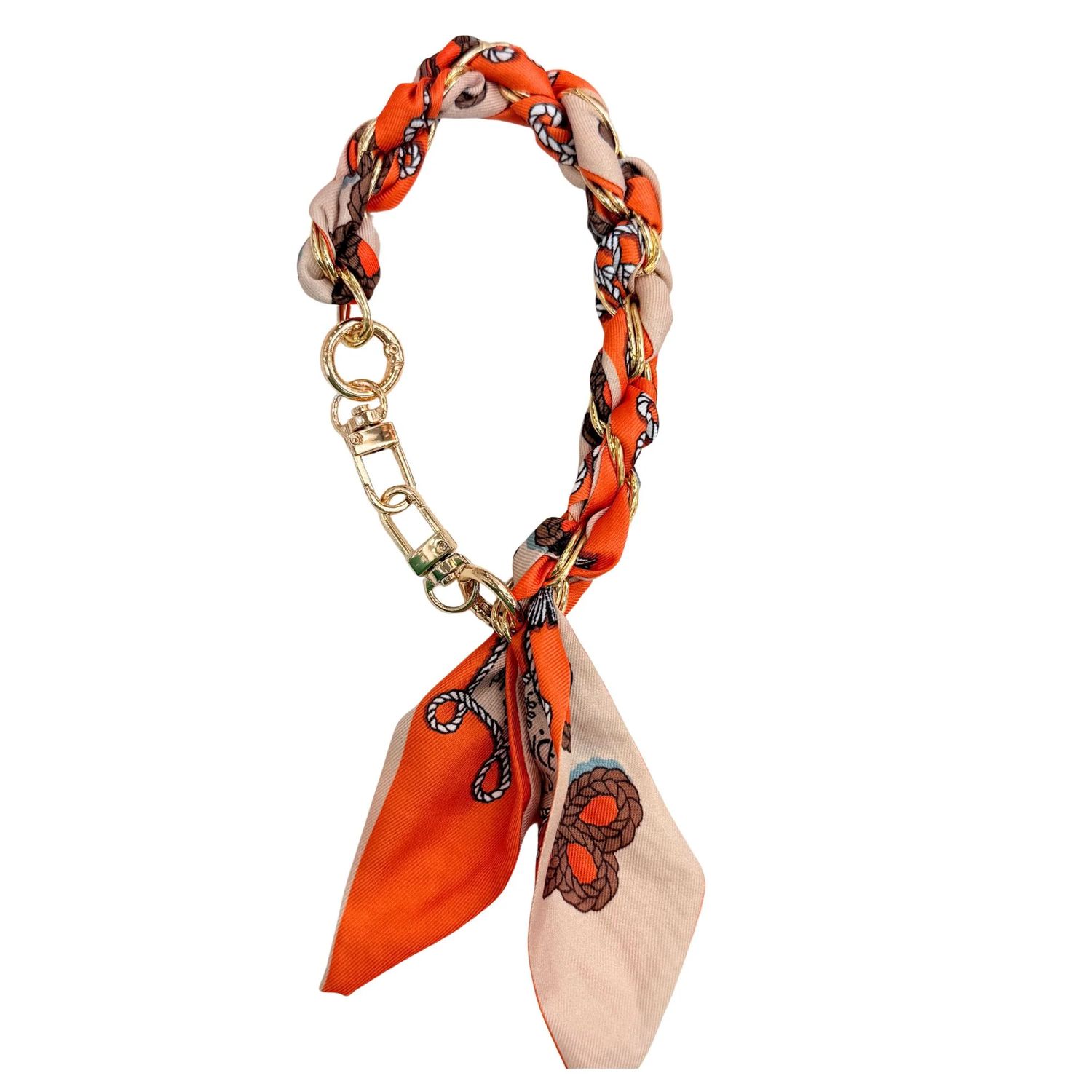 Phone Scarf Holder Wristlet, Color: orange