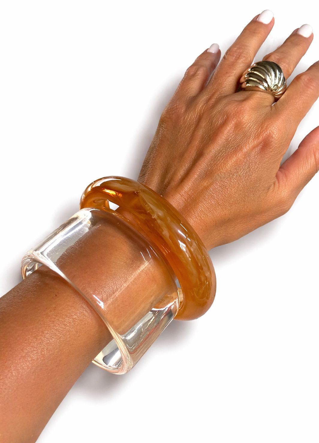 Clear bangles