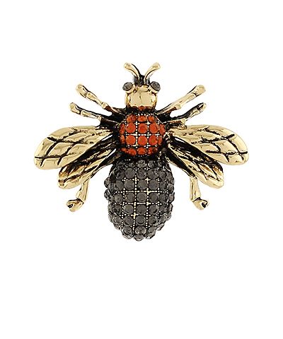 rhinestones bee pin