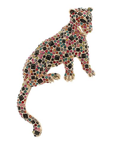 big leopard brooch