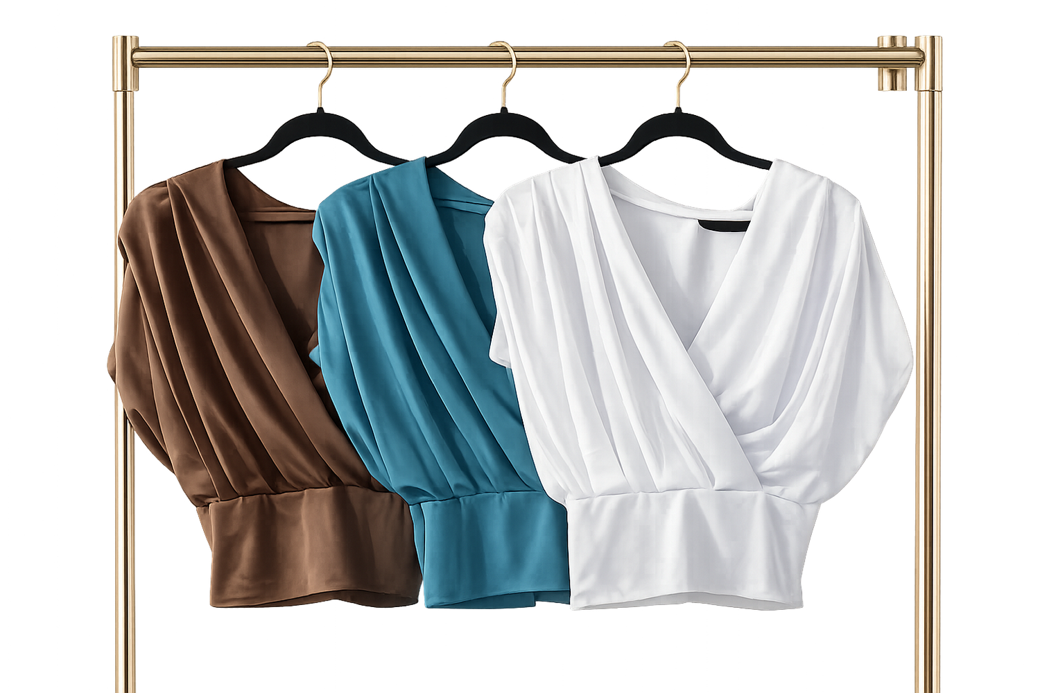 Flowy Wrap Blouse one size