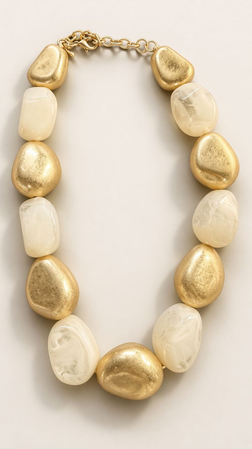 Golden Glow Statement Necklace