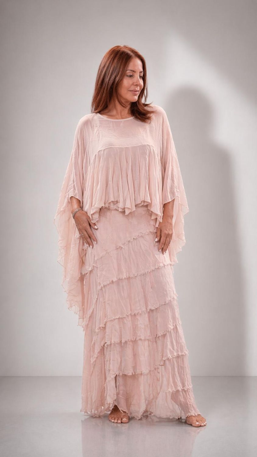 Breeze cape skirt set