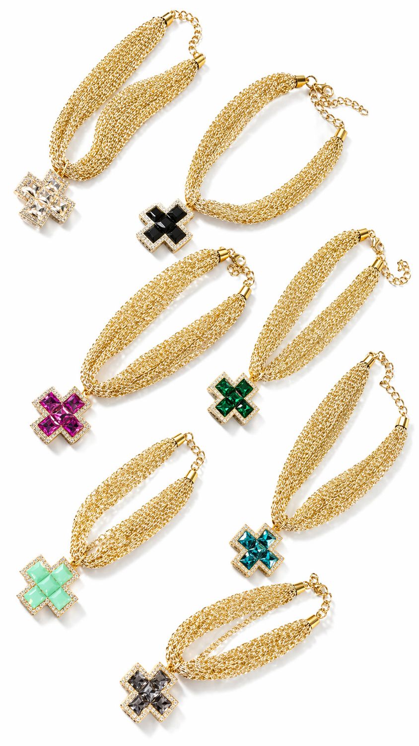 Golden Mesh Cross Collection