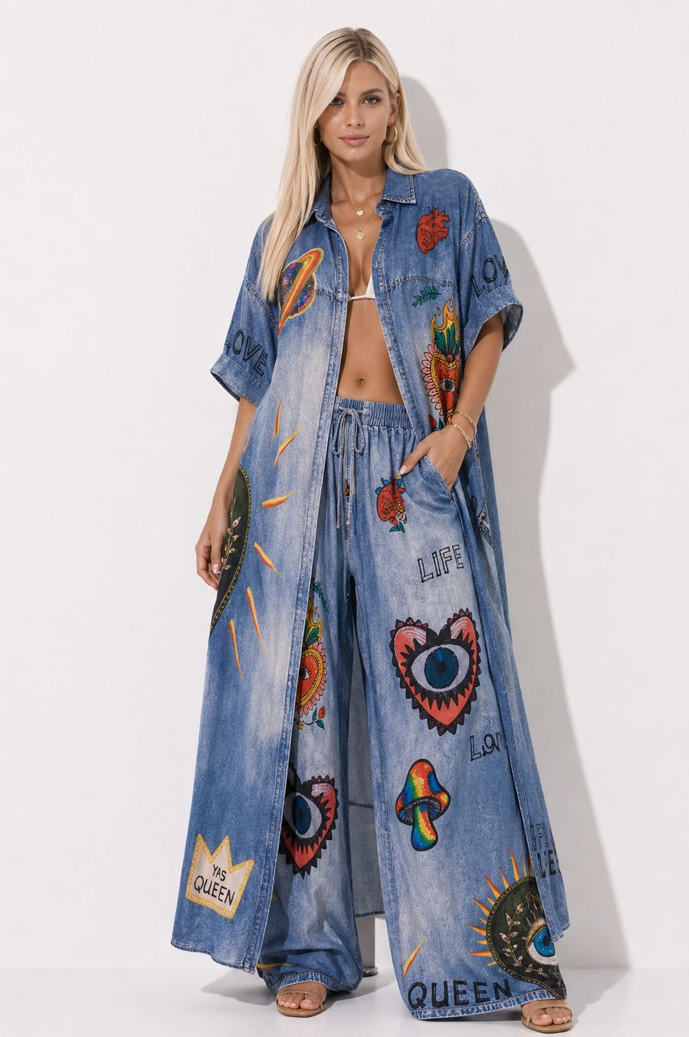 Blue Art Lounge Set one size