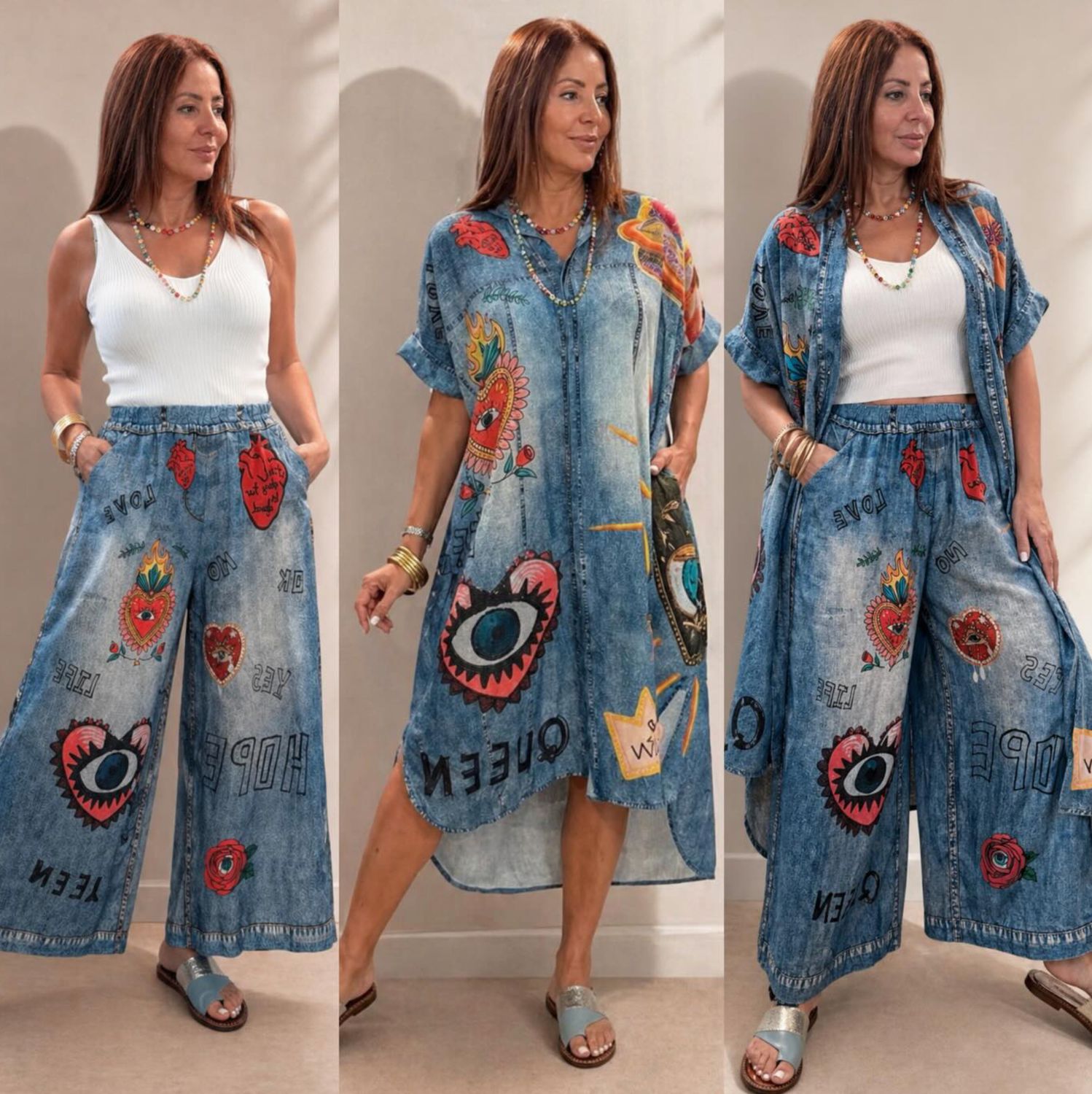 Blue Art Lounge Set one size