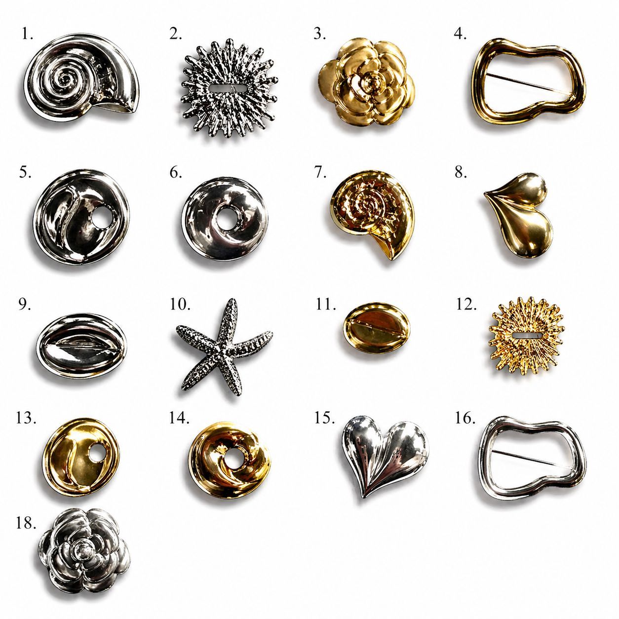 Modern Sculptutal pins