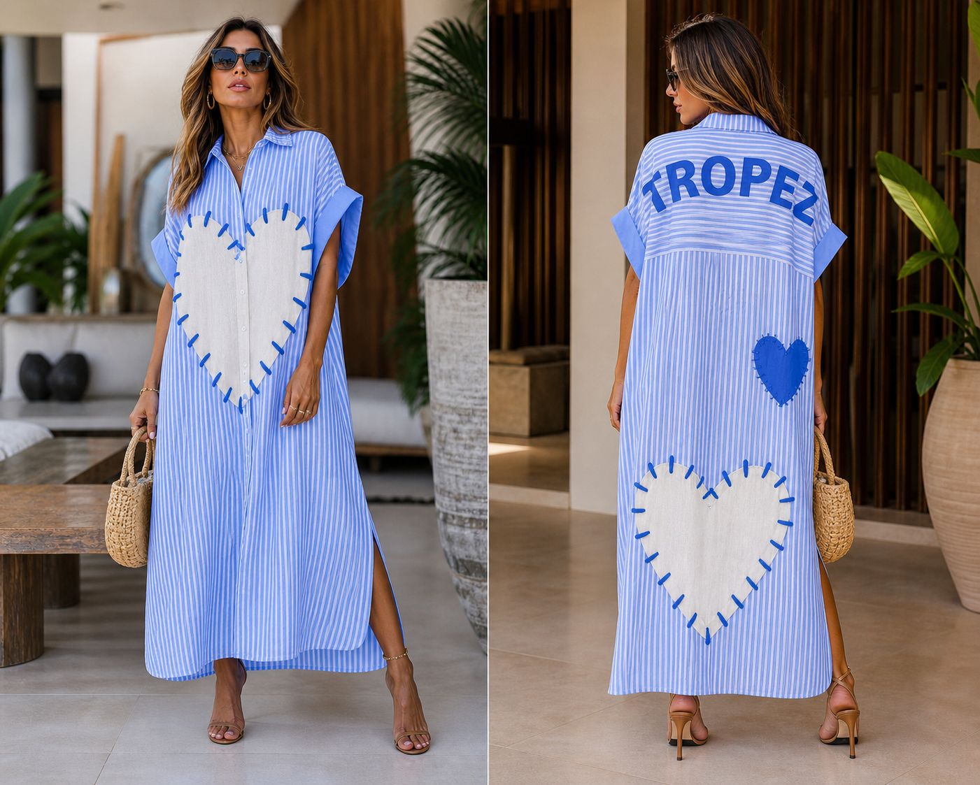 St Tropez Chemise linen dress