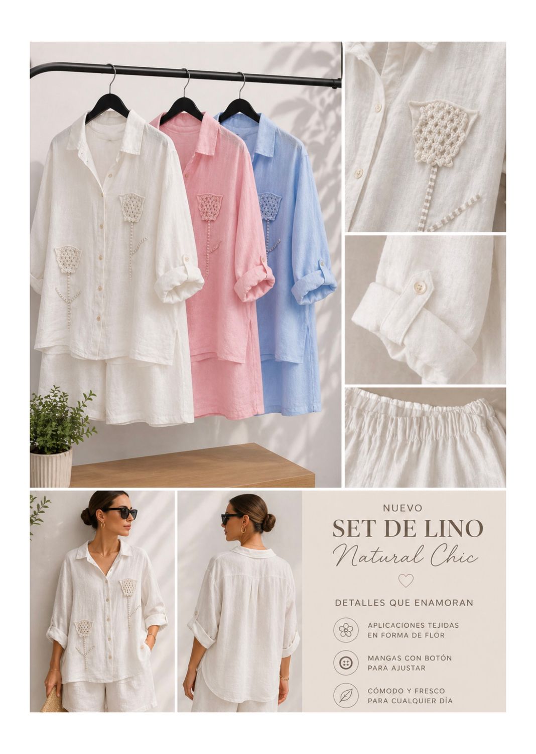 Linen Bloom Set (One Size)