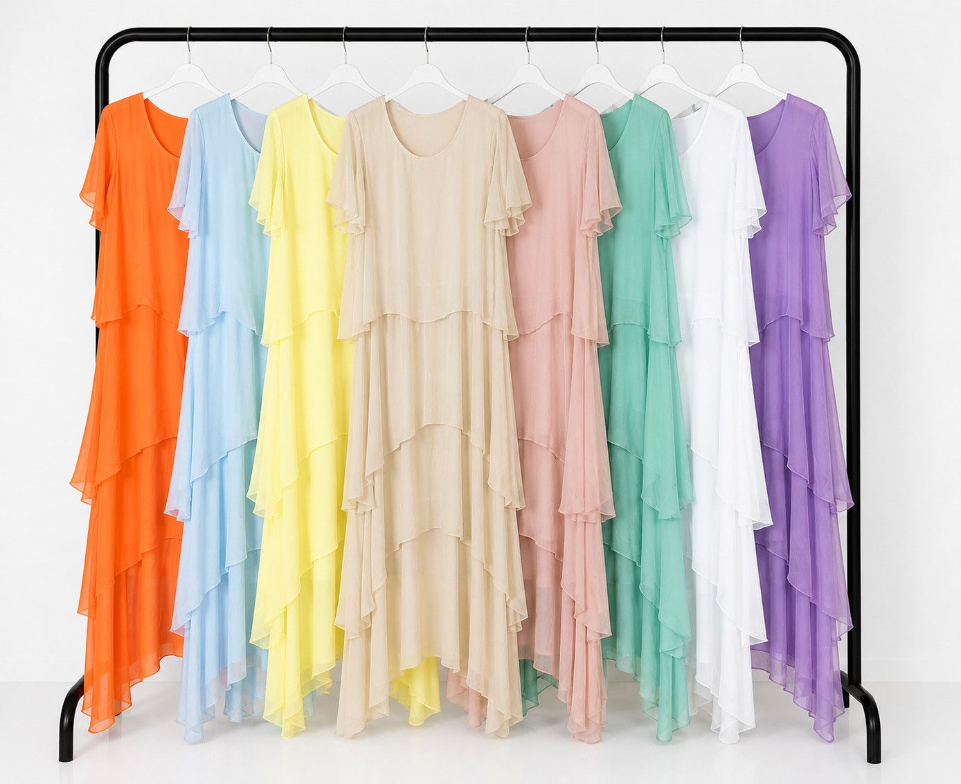 Silk Flow Layer Dress one size