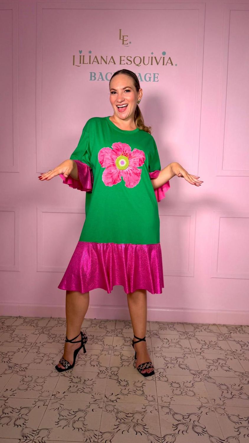 Floral Pop Statement Dress by Liliana Esquivia