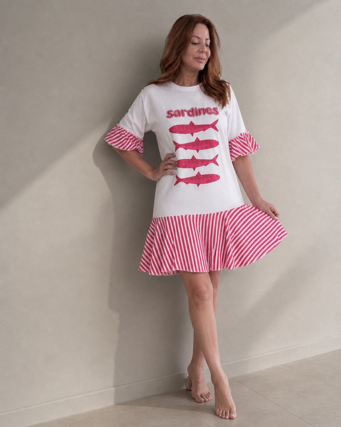 Sardines Stripe Pop Dress
