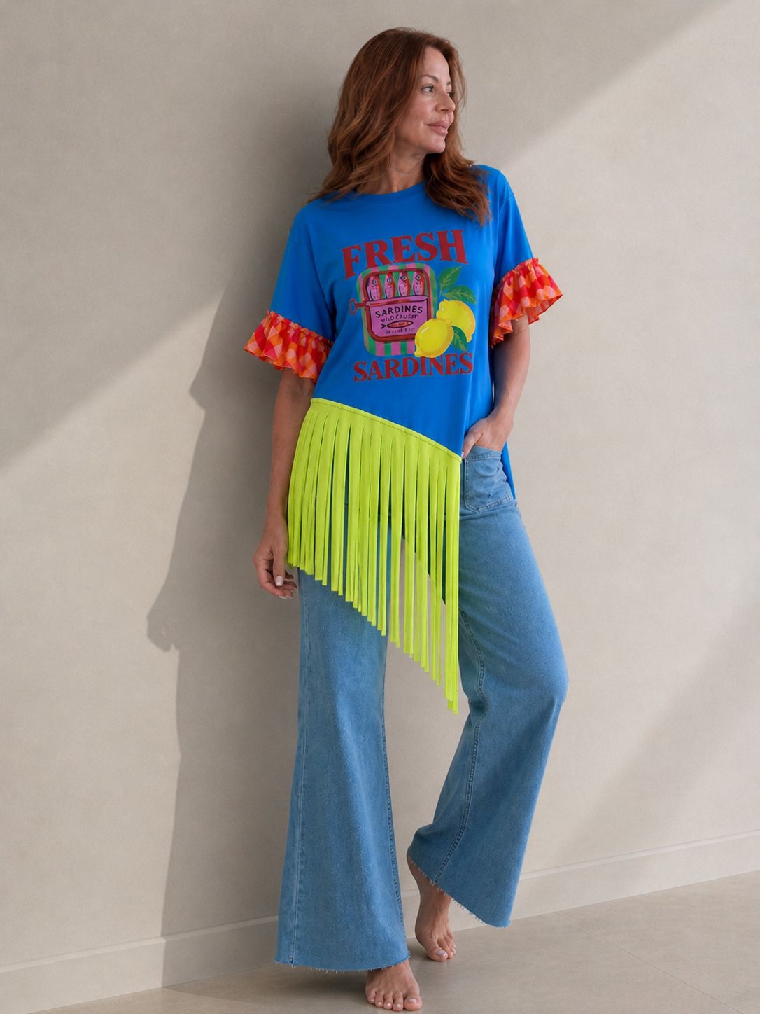 Fresh Sardines Fringe tunic
