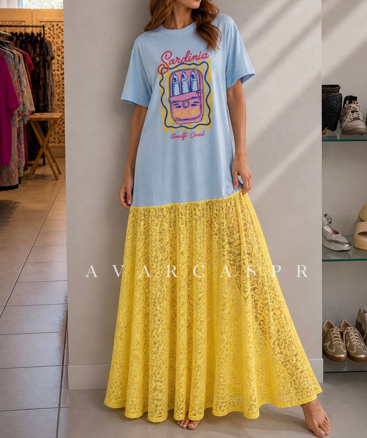 Sardinia Lace Sunshine Dress